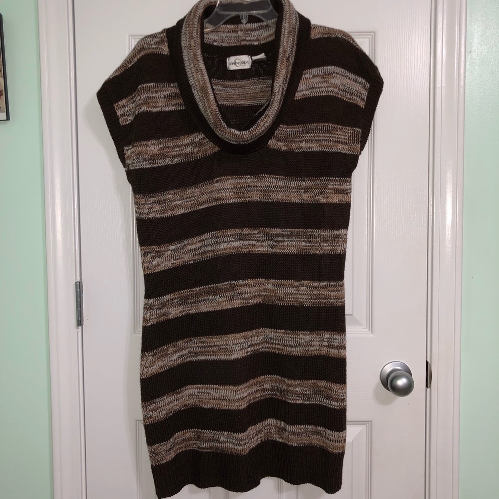 Brown/Tan Sweater Dress